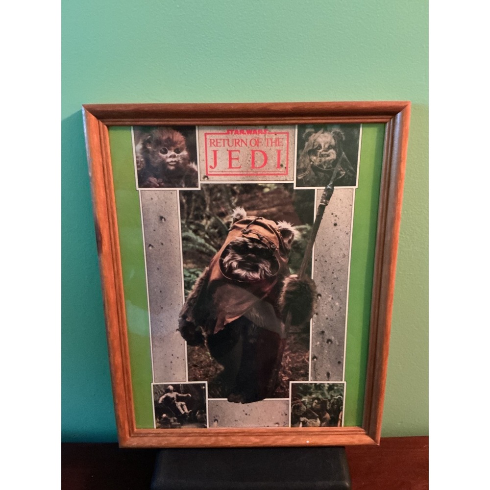 Star Wars Return‎ of the Jedi Framed Vintage Movie Poster Art Ewok